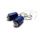 Cercei cu lapis lazuli forma cilindrica
