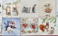 set 20 buc ANIMALE IARNA 4 servetele diferite