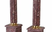 Set doua piedestaluri baroc din marmura