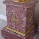 Set doua piedestaluri baroc din marmura