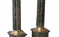 Set doua piedestaluri baroc din marmura