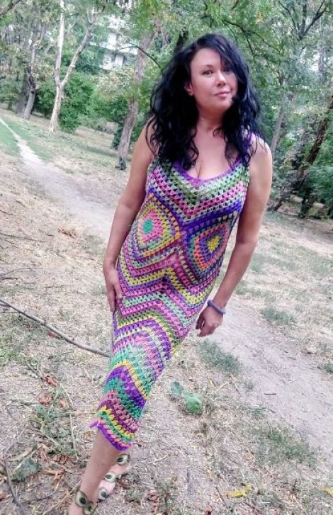 Crocheted dress