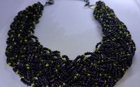 Colier mpletit negru