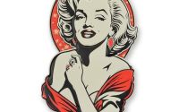 Marilyn Monroe-decoratiune metalica pentru perete