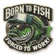 Born to Fish-decoratiune metalica pentru perete