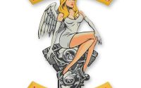 Angel Riders-decoratiune metalica pentru perete