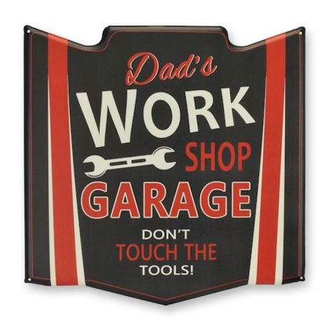Dads Work Shop-decoratiune metalica pentru perete