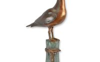 Pescarus pe un stalp-statueta din bronz 