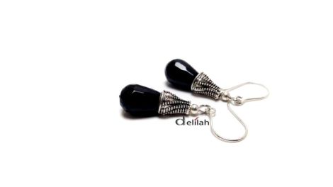 Cercei cu balck onyx fatetat III