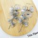 Cercei handmade unicat Flori delicate din plastic 