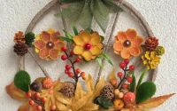 Coronita handmade cu motive de toamna