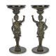 Set doua gheridoane din bronz cu blat marmura