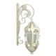 Felinar de perete antik white