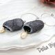 Cercei handmade din coconi de mtase cu perl natu