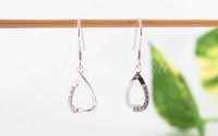 Baza cercei argint 925 si cubic zirconia 