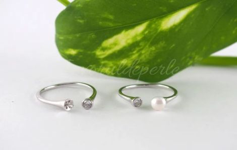 Baza inel reglabil argint 925 platinat 