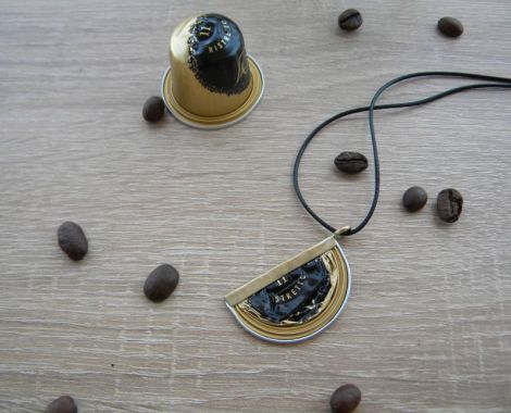 Pandantiv din capsule de cafea