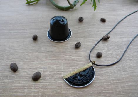 Pandantiv din capsule de cafea