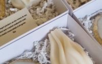 Set Single Wavy candle and coaster