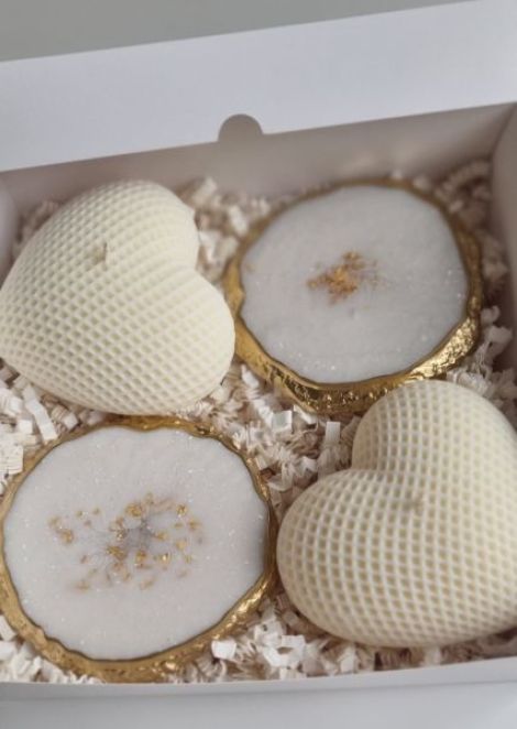 Hearts and Coasters gift box