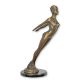 Femeie nud-statueta din bronz cu un soclu din marm