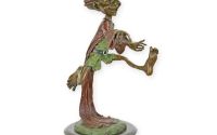 Goblin-statueta din bronz cu un soclu din marmura