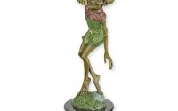 Goblin mancand struguri-statueta din bronz 