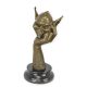 Cap de goblin-statueta din bronz 