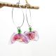 Cercei statement handmade unicat - PET-uri plasti
