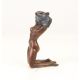 Nud-statueta din bronz pe un soclu din marmura