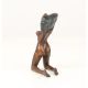 Nud-statueta din bronz pe un soclu din marmura