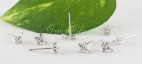 Baza cercei argint 925 si cubic zirconia