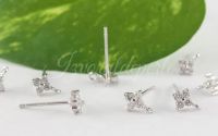 Baza cercei argint 925 si cubic zirconia