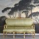 Sofa baroc Marie Antoinette din lemn masiv auriu