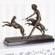 Zeita Diana cu ogarii-statueta din bronz 