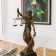Justitia-statueta Art Nouveau din bronz
