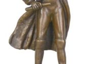 Napoleon Bonaparte-statueta din bronz cu soclu din