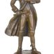 Napoleon Bonaparte-statueta din bronz cu soclu din