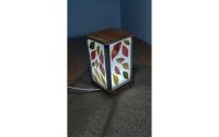 Lampa shoji cu frunze de toamna
