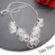 Colier statement unicat cu flori translucide i cr