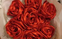 Buchet de flori din satin