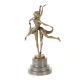 Gemeni-statueta bronz pe un soclu marmura