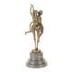 Gemeni-statueta bronz pe un soclu marmura