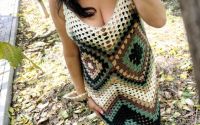 Rochie crosetaya de toamna