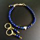 set lapis lazuli cu inimioara
