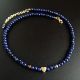 colier lapis lazuli cu inimioara