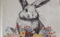 A Bunny and Flowers