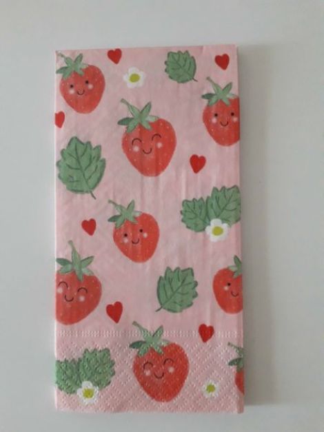 Strawberries on Pink