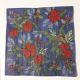 Poinsettia on Blue