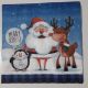 Santa Deer and Penguin